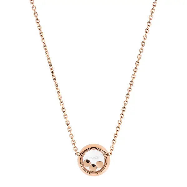 Gold Chopard Happy Diamonds Halskette 81A018-5001