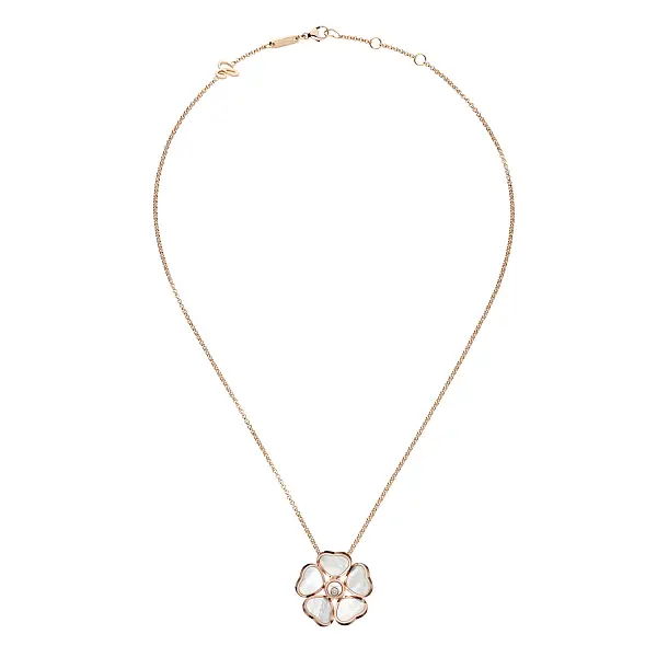 Gold-Anhänger Chopard Happy Hearts Blumen 79A085-5301