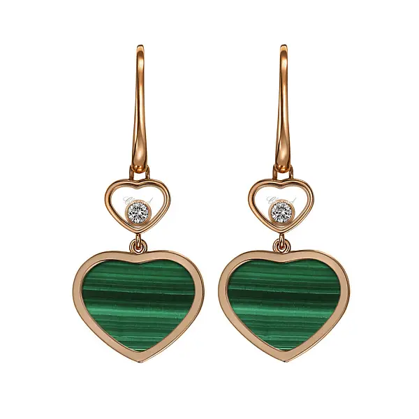 Gold-Ohrringe Chopard Happy Hearts 837482-5111