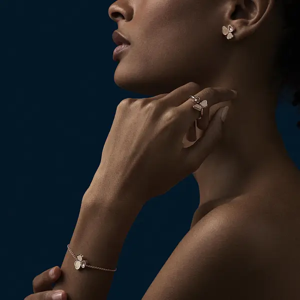 Gold-Ohrringe Chopard Happy Hearts 83A083-5701