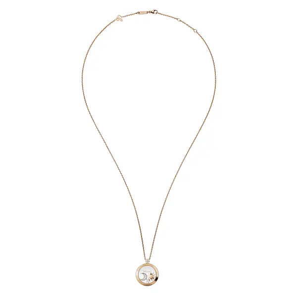 Gold-Anhänger Chopard Happy Diamonds 799434-5201