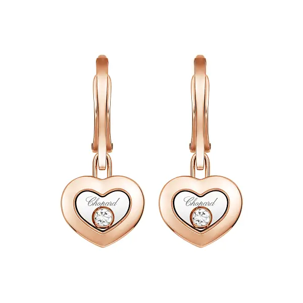 Goldohrringe Chopard Happy Diamonds 83A054-5301