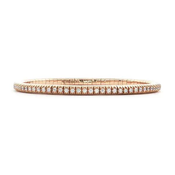 Tennisarmband aus Roségold mit Diamanten