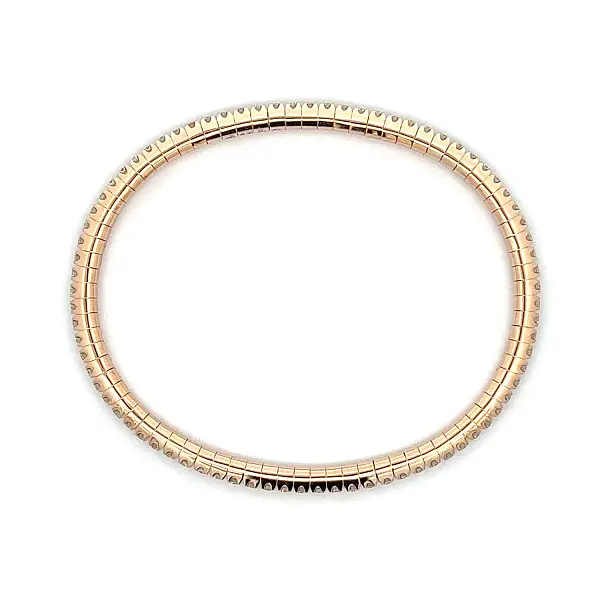 Tennisarmband aus Roségold mit Diamanten