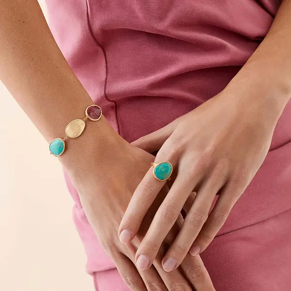 Goldarmband Marco Bicego Lunaria Color