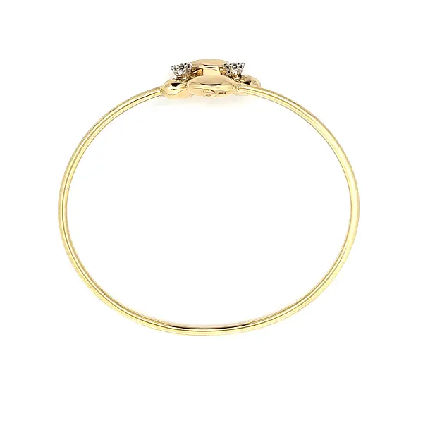 Goldarmband mit schwarzen Zirkonia