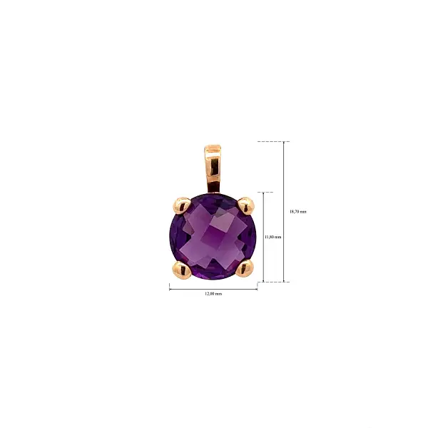 Goldanhänger mit Amethyst
