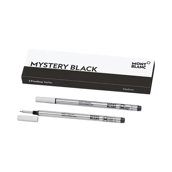 Montblanc 2x Fineliner-Nachfüllminen M, Mystery Black