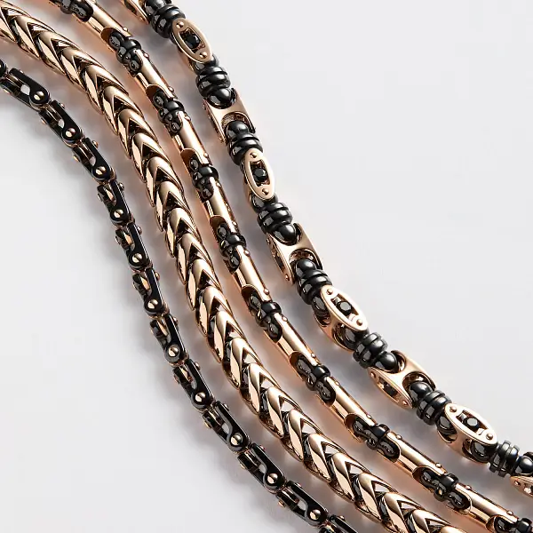 Zlatý náramek Zancan Ceramikgold KB041R-N