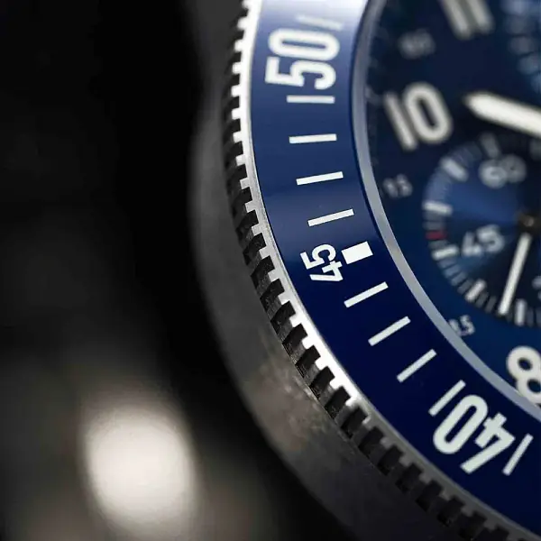 Fortis Novonaut N-42 Cobalt Blue on Hybrid Strap F2040013