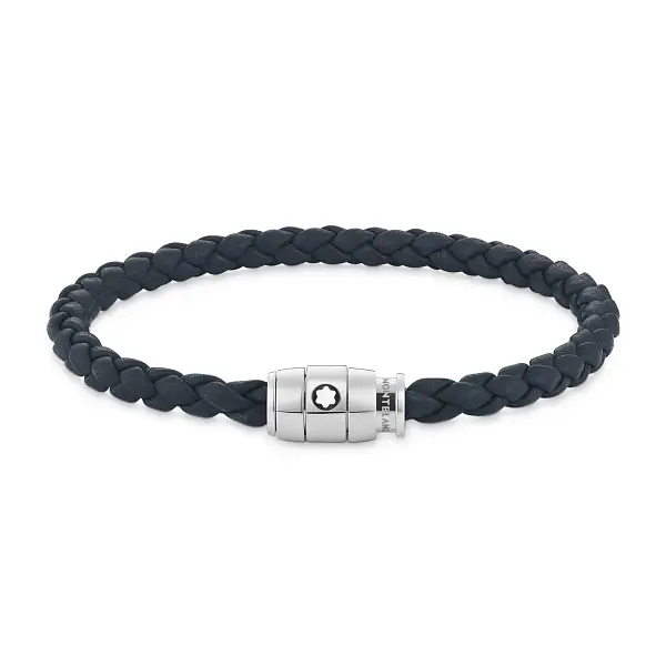 Montblanc Armband aus Weichem Leder mit Drei Ringen MB136014