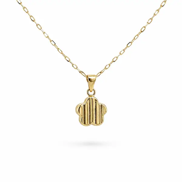 Goldener Kleeblatt-Anhänger