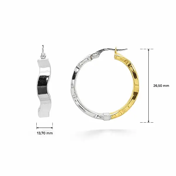 Creolen aus kombiniertem Gold