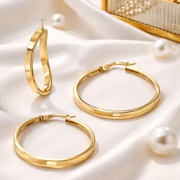 Creolen aus Gelbgold