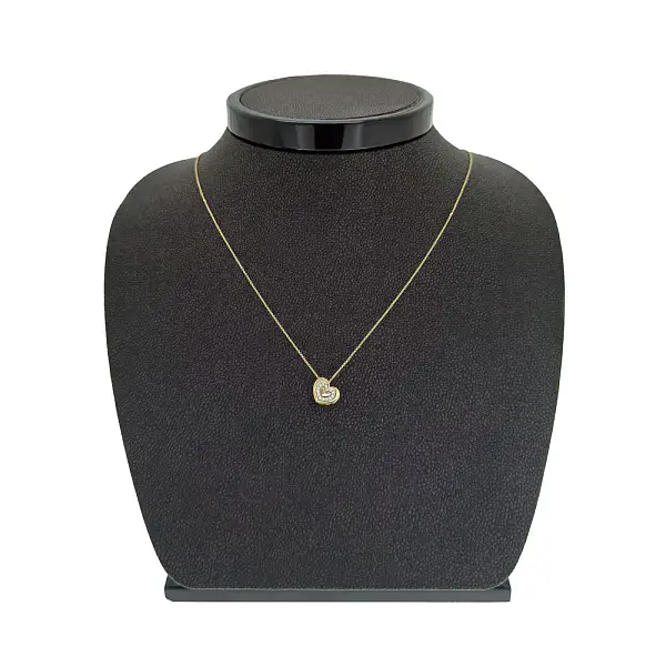 Gold Damenhalskette mit Zirkonen