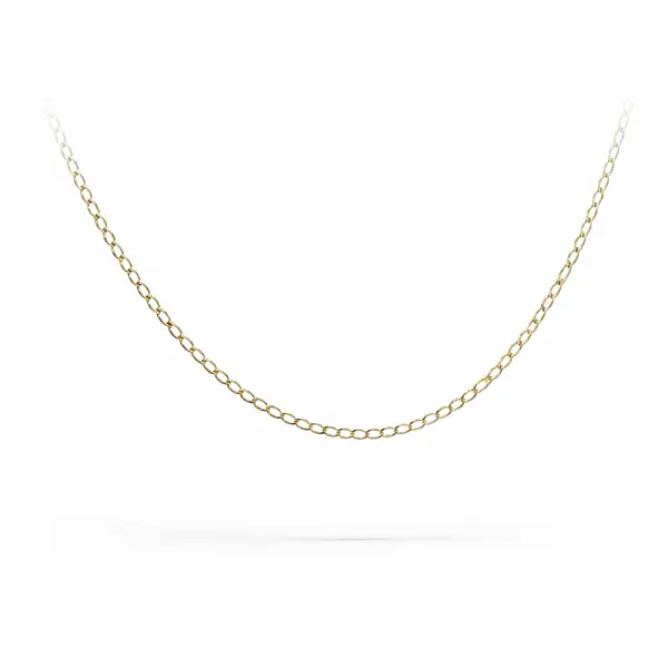 Feine Goldkette im Anker-Muster