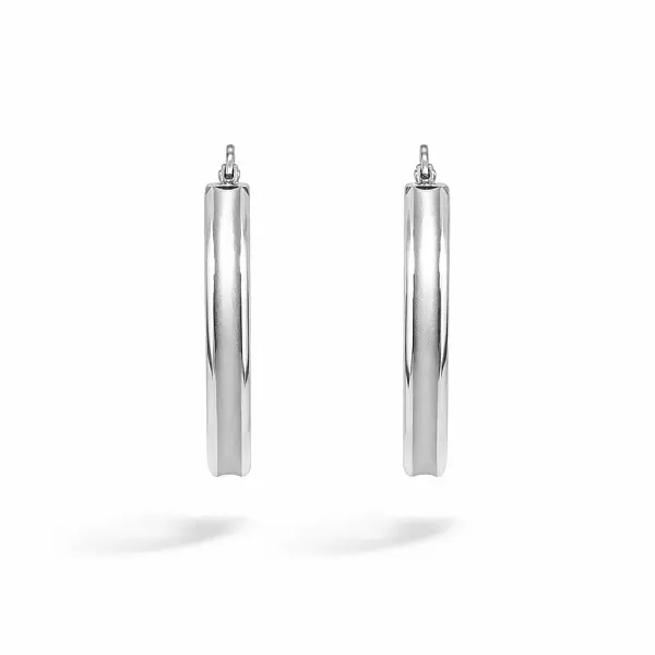 Goldene Creolen aus kombiniertem Gold