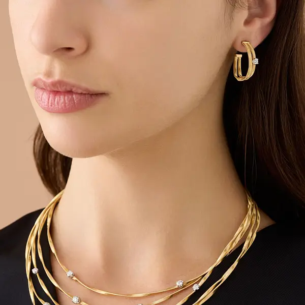Gold Marco Bicego Marrakech Halskette CG340-B8 YW