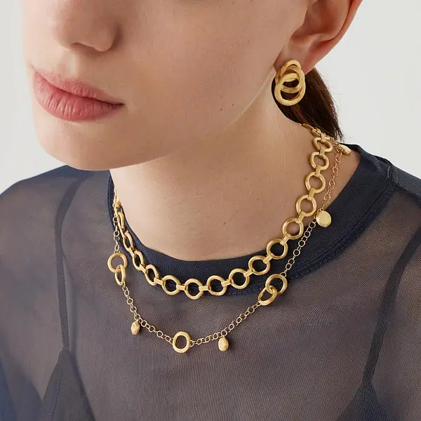 Gold-Ohrringe Marco Bicego Jaipur Link OB938 Y