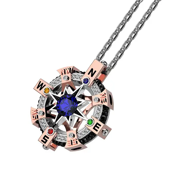 Gold-Anhänger Zancan Black Magic Magnum EC613BR