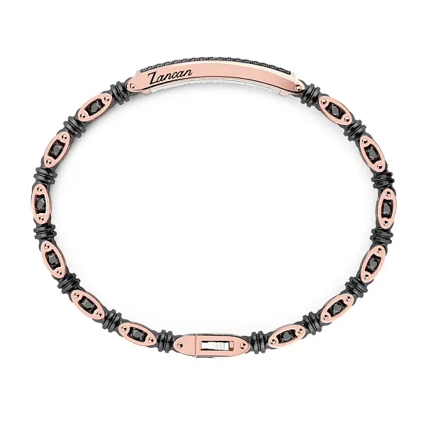 Zlatý náramek Zancan Ceramikgold KB051R-N