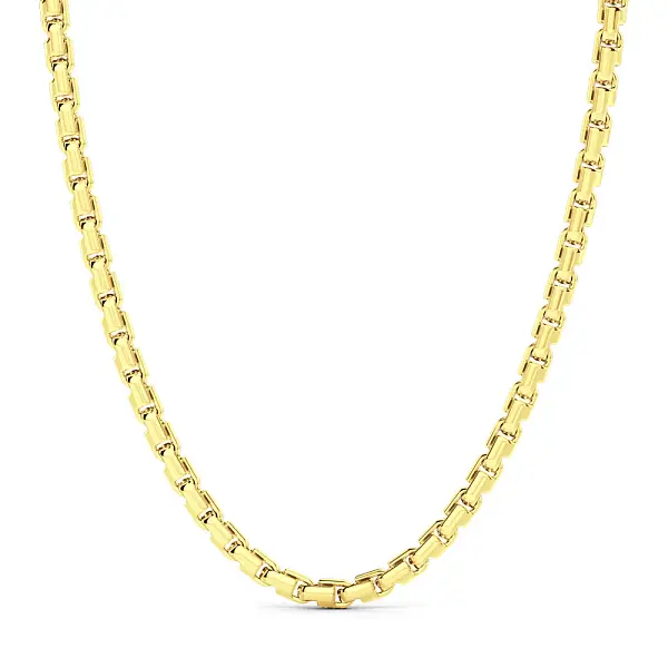 Zancan Herrenhalsskette aus zweifarbigem Gold EC712GB-60