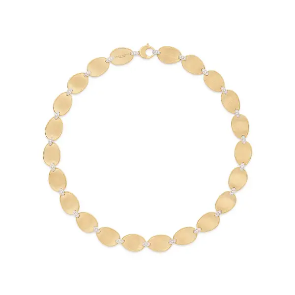 Goldene Halskette Marco Bicego Lunaria Diamonds CB2893_B YW Q6