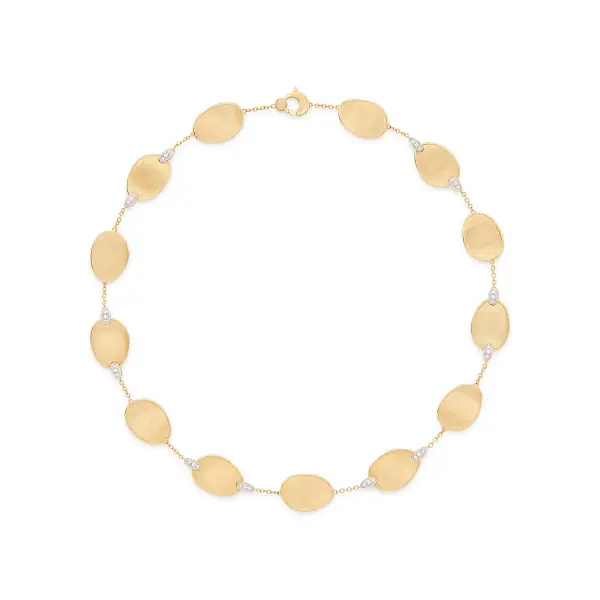 Goldene Halskette Marco Bicego Lunaria Diamonds CB2099_B YW Q6