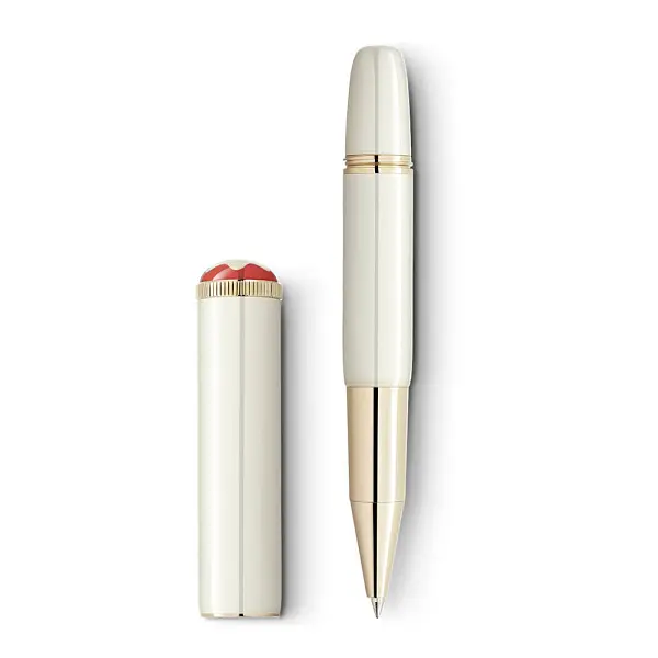 Montblanc Heritage Rouge et Noir „Baby“ Special Edition Rollerball in Elfenbeinfarbe MB128122
