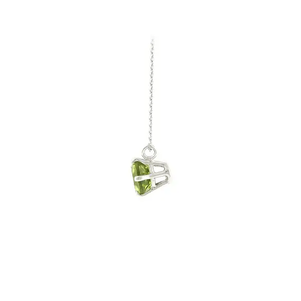 Anhänger aus Weißgold mit natürlichem Peridot 2,00 ct