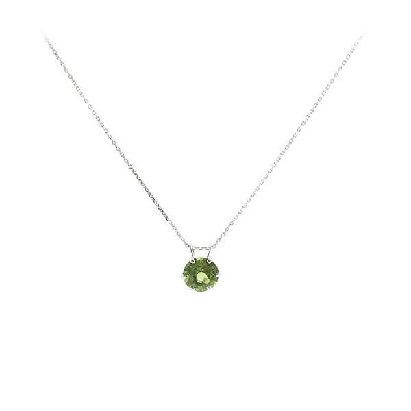 Anhänger aus Weißgold mit natürlichem Peridot 2,00 ct