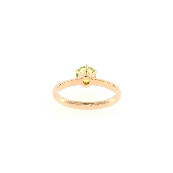 Ring aus 18 kt Roségold mit Peridot 1,35 ct