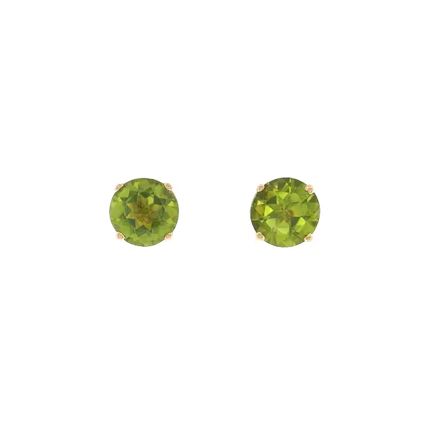 Ohrstecker aus 18 kt Roségold mit Peridots 3,30 ct