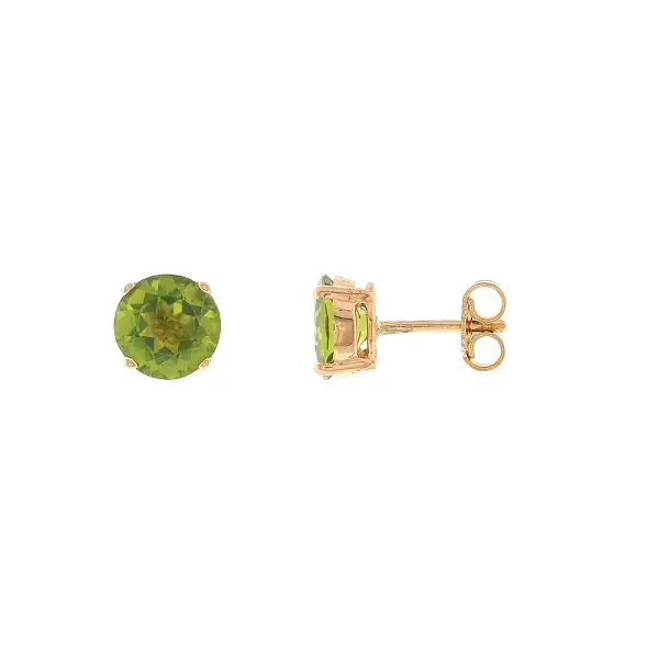 Ohrstecker aus 18 kt Roségold mit Peridots 3,30 ct