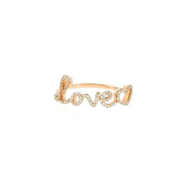 LOVE Ring aus Roségold mit Diamanten 0,33 ct