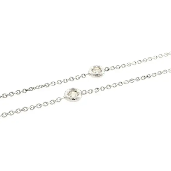 Diamantkette aus 18 kt Weißgold 0,25 ct