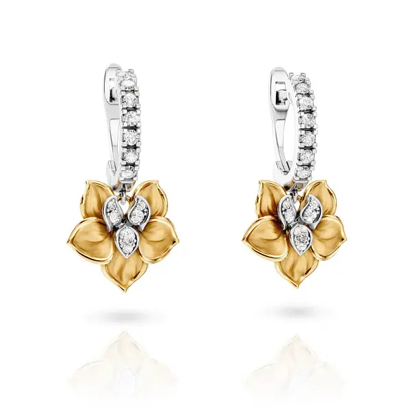 Carrera y Carrera Orquideas Long Ohrringe