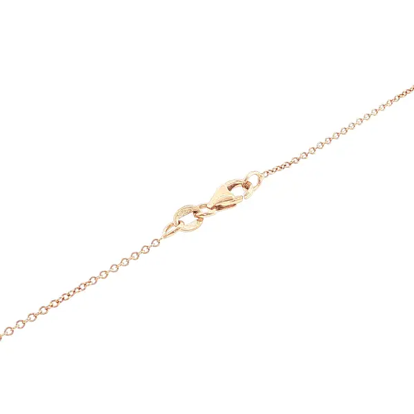 Goldene Halskette mit quadratischem Zirkon-Anhänger