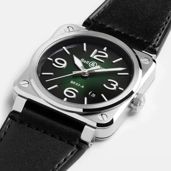 Bell & Ross BR-03 Steel Green BR03A-GN-ST/SCA