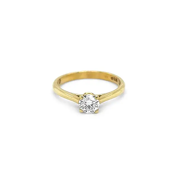 Gold Verlobungsring mit Diamant