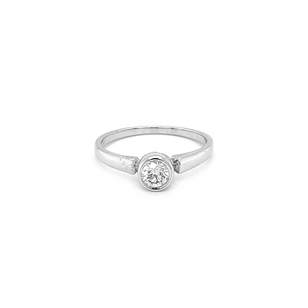 Gold Verlobungsring mit Diamant