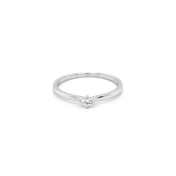 Gold Verlobungsring mit Diamant