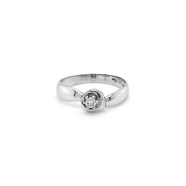 Gold Verlobungsring mit Diamant