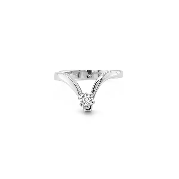 Gold Verlobungsring mit Diamant