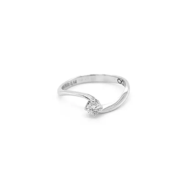 Gold Verlobungsring mit Diamant