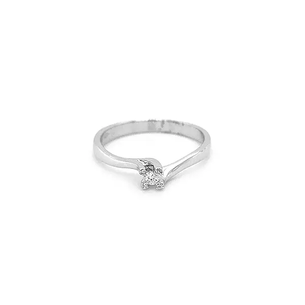 Gold Verlobungsring mit Diamant