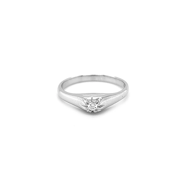 Gold Verlobungsring mit Diamant