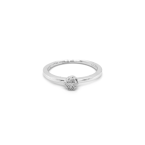 Verlobungsring aus Gold mit Diamanten