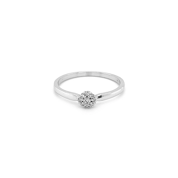 Verlobungsring aus Gold mit Diamanten