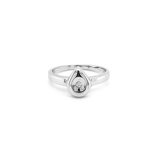 Goldring mit Diamant